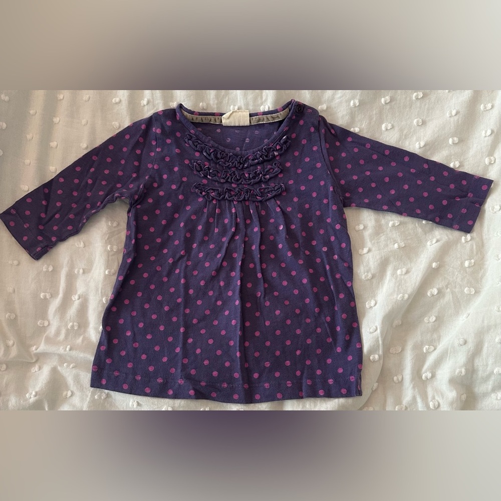Mini Boden ruffle top size 2-3Y